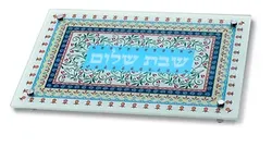Colorful Challah Tray - Shabbat Shalom