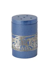 Salt Shaker + Metal Cutout Jerusalem - Blue