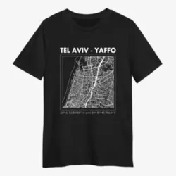 Tel aviv map-black